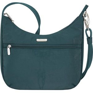 TRAVELON NWT anti theft essentials easy/west hobo bag -teal
